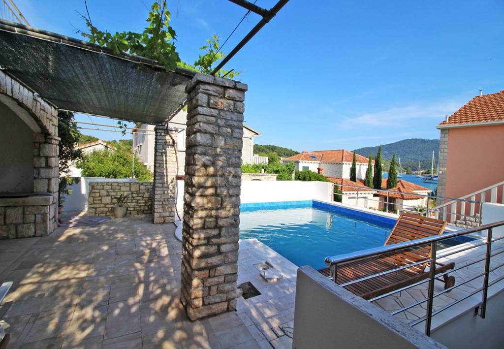 Otok Korčula  Uvala Gradina - Kuća za odmor Gradina 1 - private pool: - Kuća za odmor 1