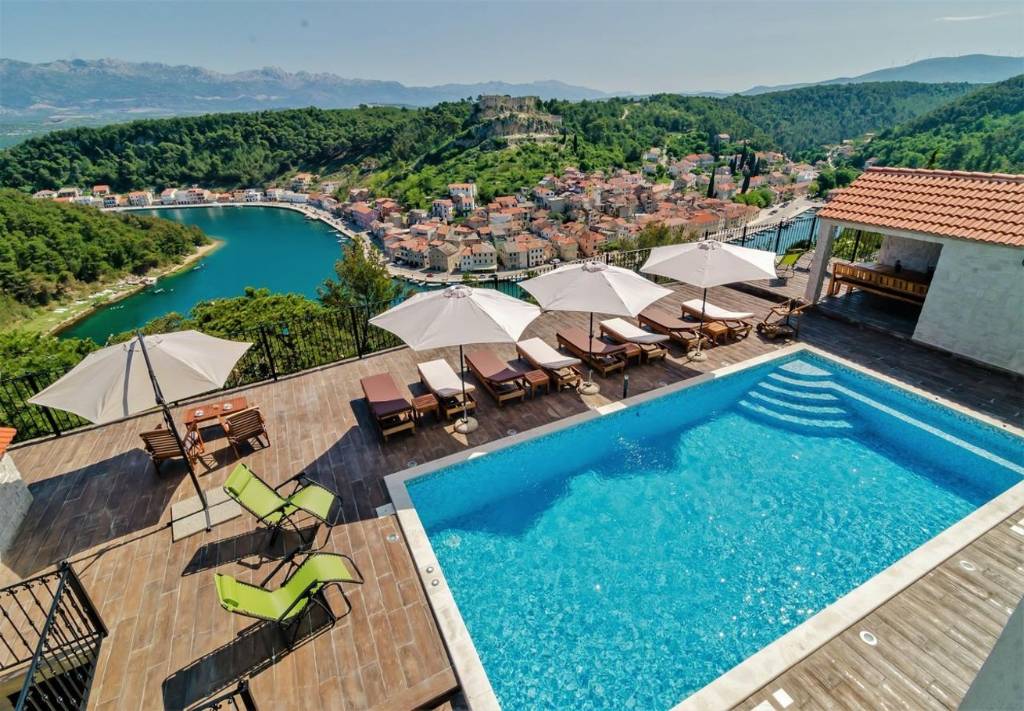 Apartmani Luce - pool and view:, Novigrad - Rivijera Zadar 